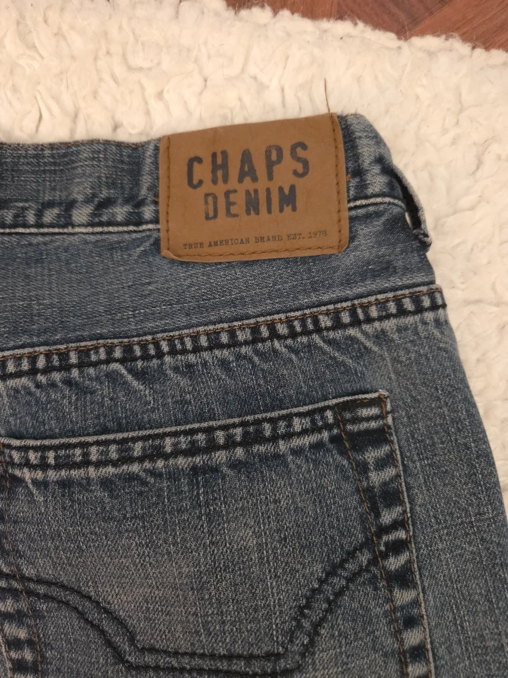 Chaps Men's Blue Straight-Leg Jeans